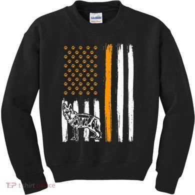 Thin Orange Line Dog Handler SAR K9 Search And Rescue Kids Sweatshirt