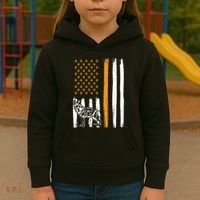 Thin Orange Line Dog Handler SAR K9 Search And Rescue Kids Hoodie thumb 3