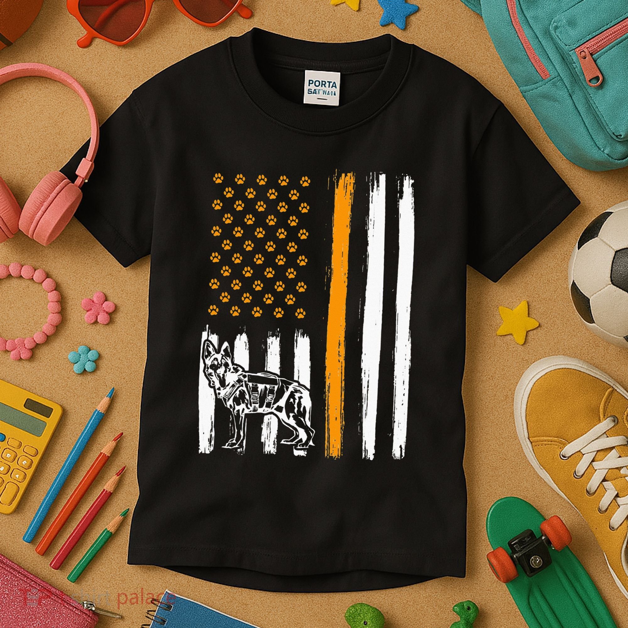 Thin Orange Line Dog Handler SAR K9 Search And Rescue Kids T-Shirt