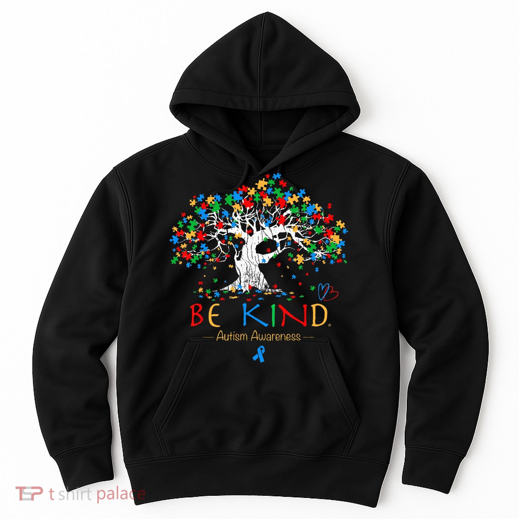 Tree Of Life Autism Awareness Month Puzzle ASD Supporter Hoodie