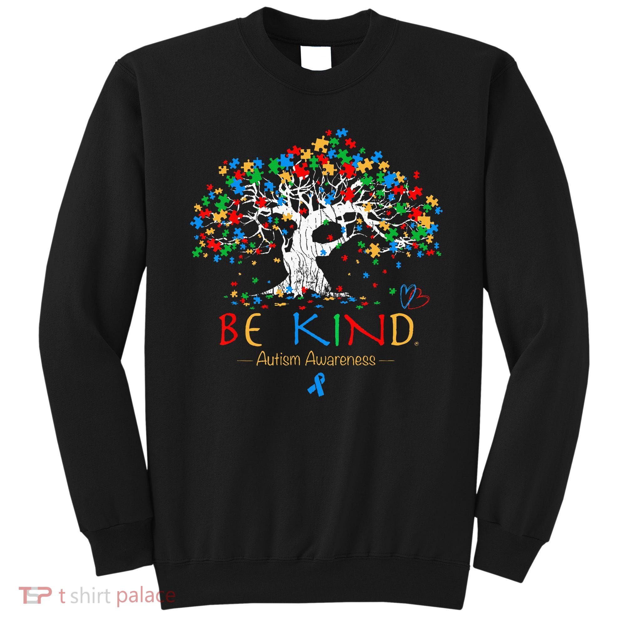 Tree Of Life Autism Awareness Month Puzzle ASD Supporter Sweatshirt