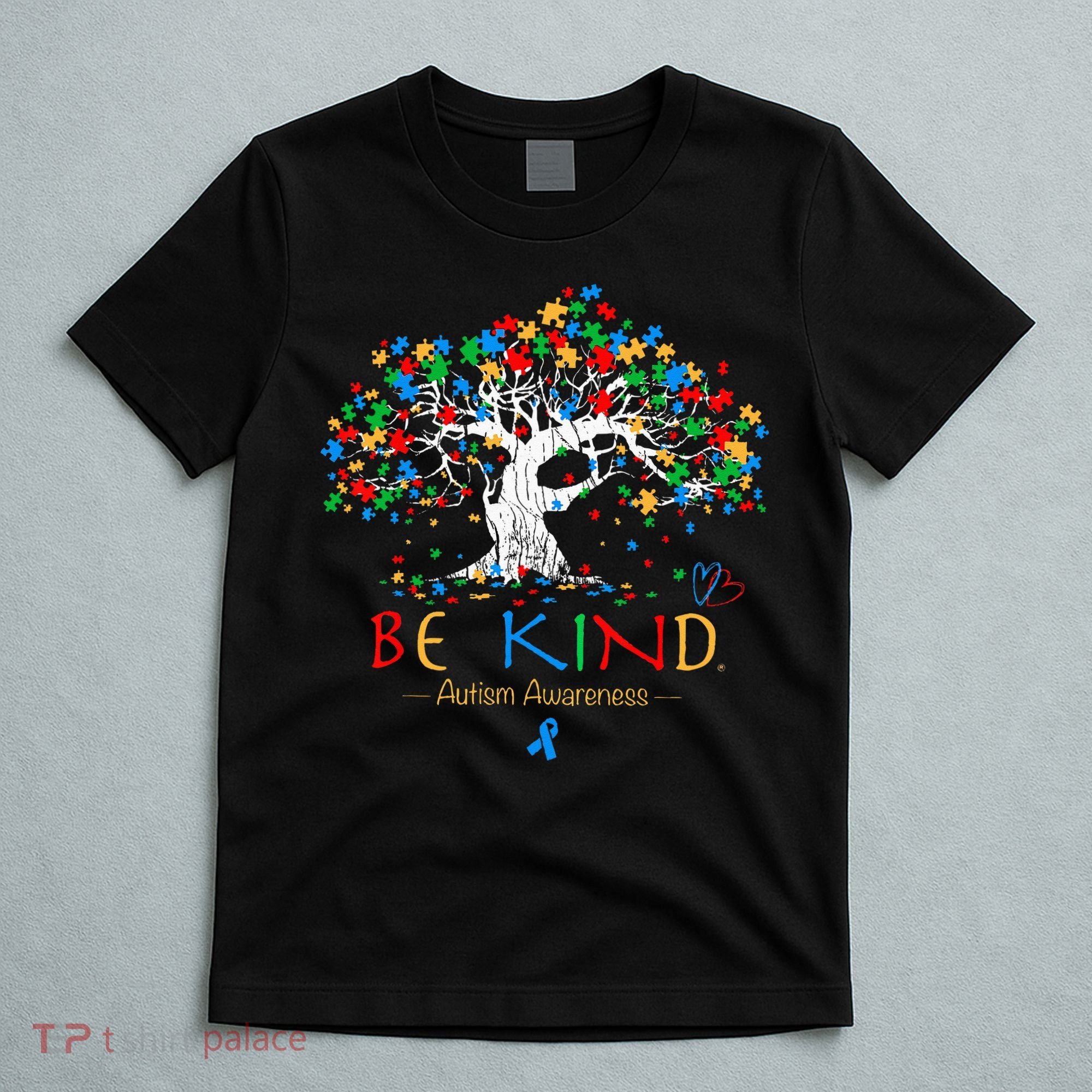 Tree Of Life Autism Awareness Month Puzzle ASD Supporter T-Shirt