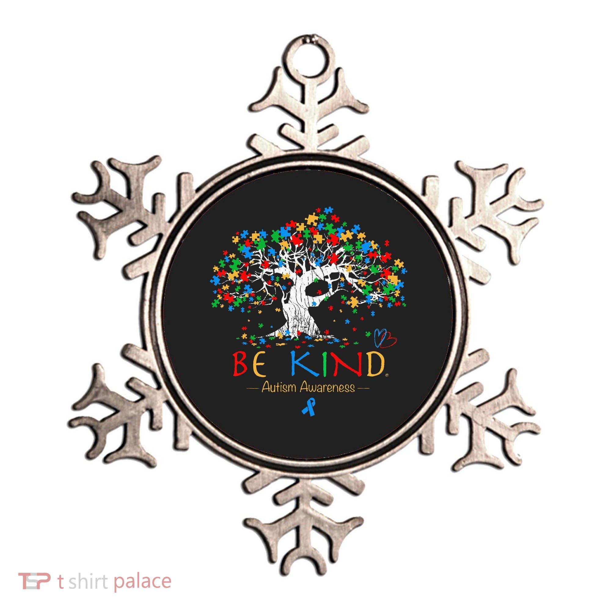 Tree Of Life Autism Awareness Month Puzzle ASD Supporter Ornament