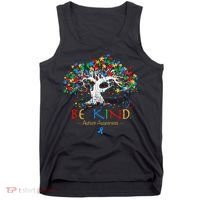 Tree Of Life Autism Awareness Month Puzzle ASD Supporter Tank Top thumb 0