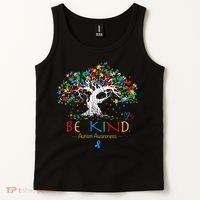 Tree Of Life Autism Awareness Month Puzzle ASD Supporter Tank Top thumb 2
