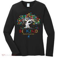Tree Of Life Autism Awareness Month Puzzle ASD Supporter Women's Long Sleeve Shirt thumb 0