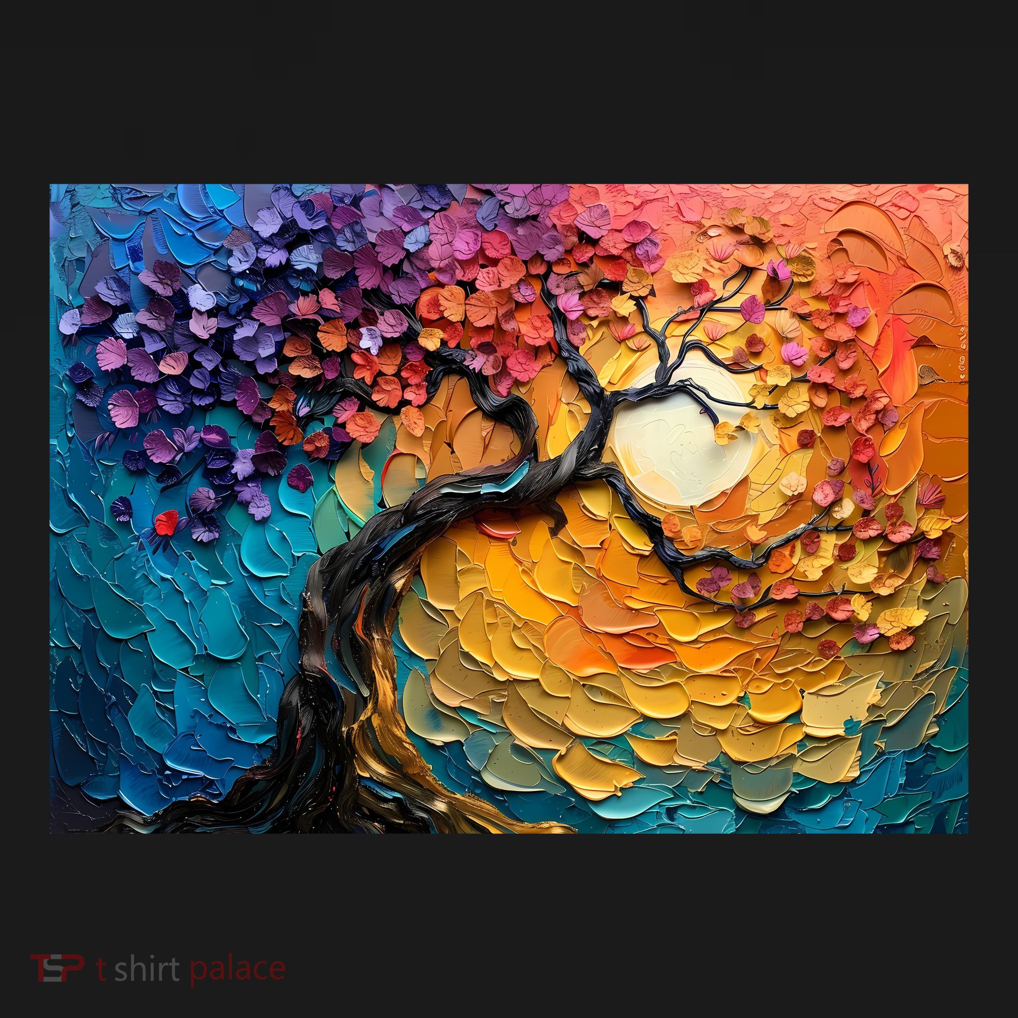 Tree Of Life Oil Painting Long Sleeve Shirt
