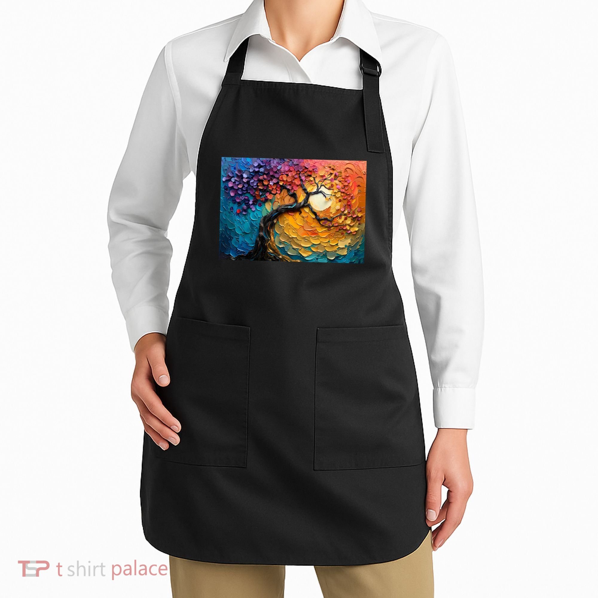 Tree Of Life Oil Painting Apron