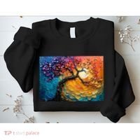 Tree Of Life Oil Painting Sweatshirt thumb 2