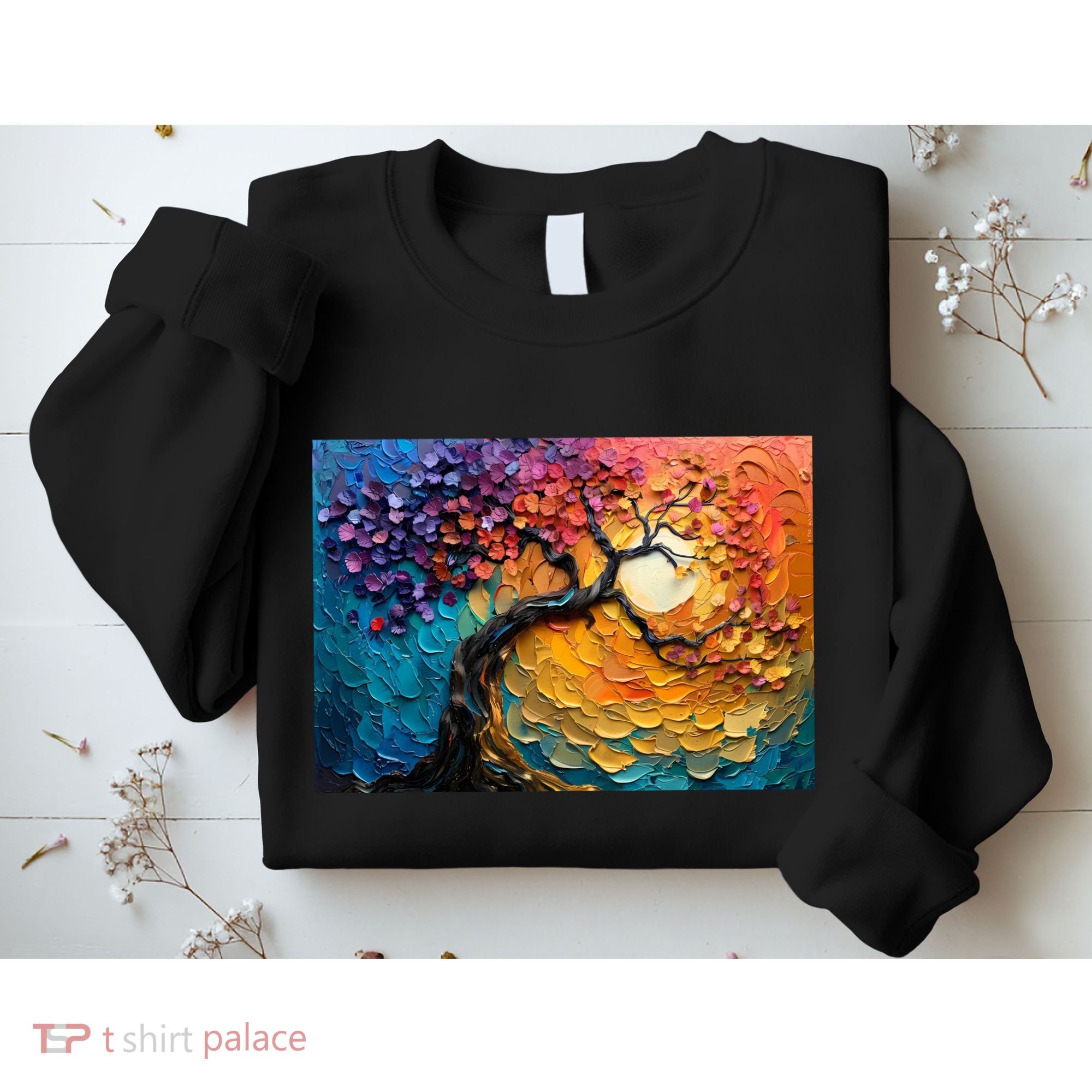 Tree Of Life Oil Painting Sweatshirt