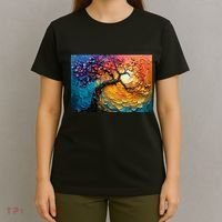 Tree Of Life Oil Painting T-Shirt thumb 4