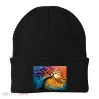 Tree Of Life Oil Painting Beanie thumb 0