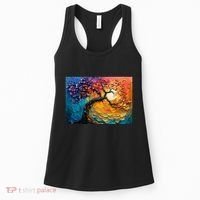 Tree Of Life Oil Painting Women's Tank Top thumb 0