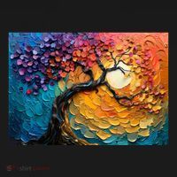 Tree Of Life Oil Painting Women's Tank Top thumb 5
