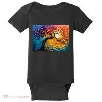 Tree Of Life Oil Painting Baby Bodysuit thumb 0
