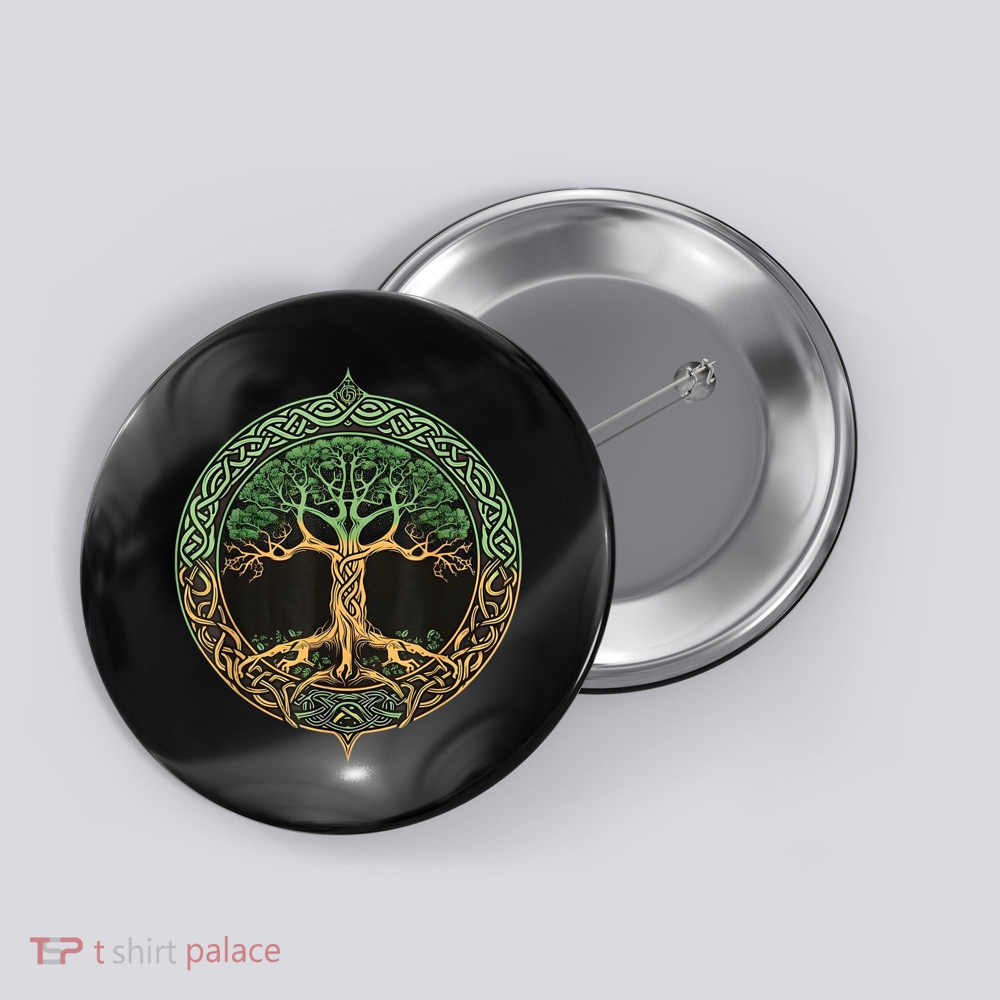 Tree Of Life Yggdrasil Button
