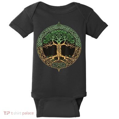 Tree Of Life Yggdrasil Baby Bodysuit