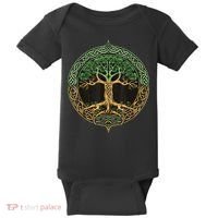 Tree Of Life Yggdrasil Baby Bodysuit thumb 0