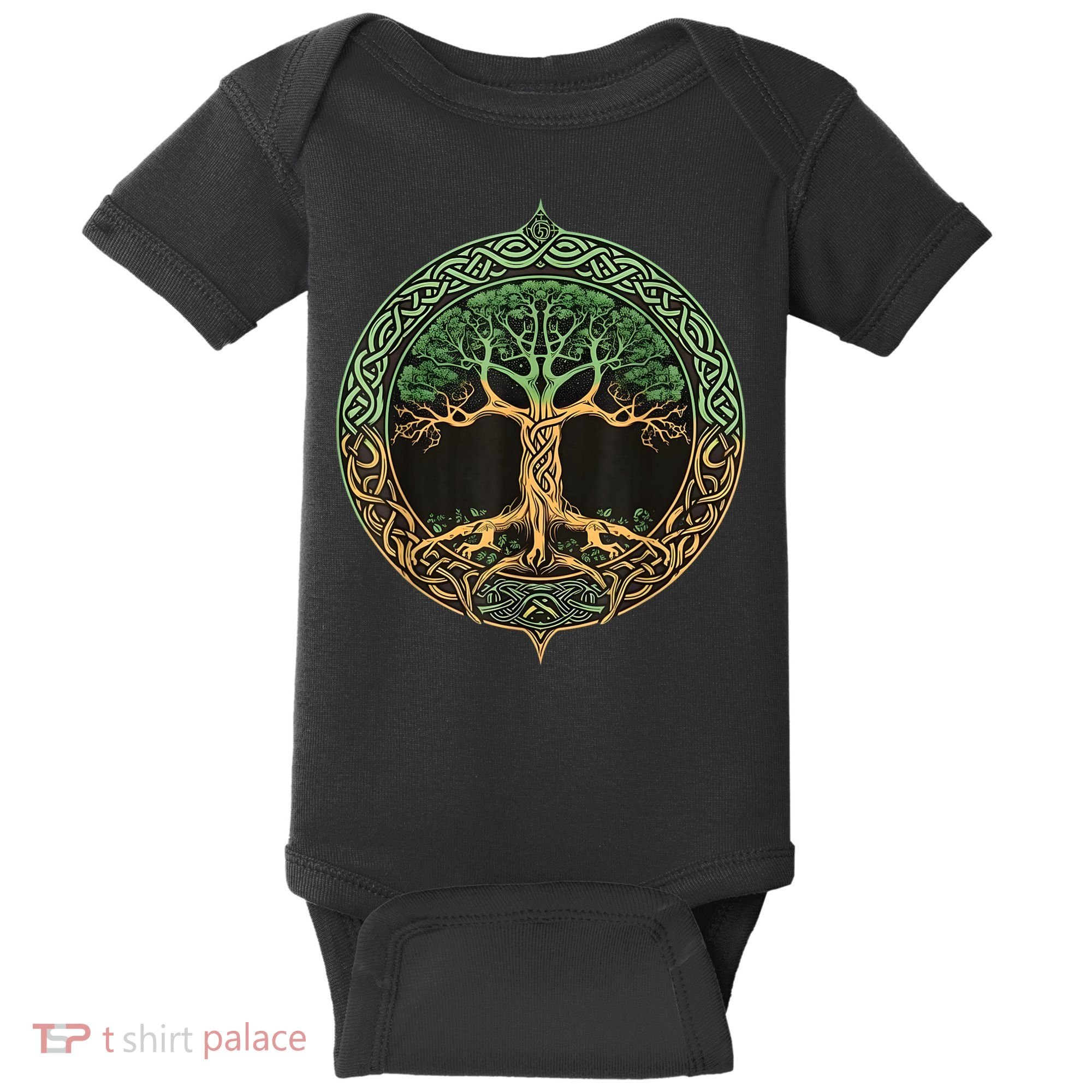 Tree Of Life Yggdrasil Baby Bodysuit