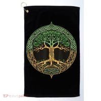Tree Of Life Yggdrasil Golf Towel thumb 0