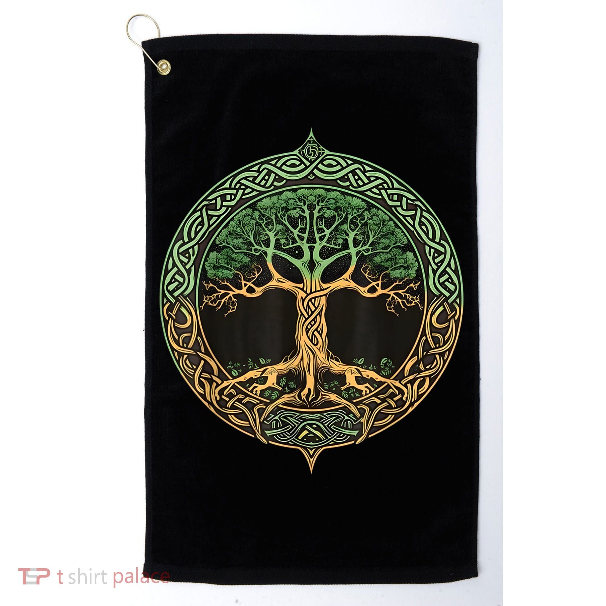 Tree Of Life Yggdrasil Golf Towel