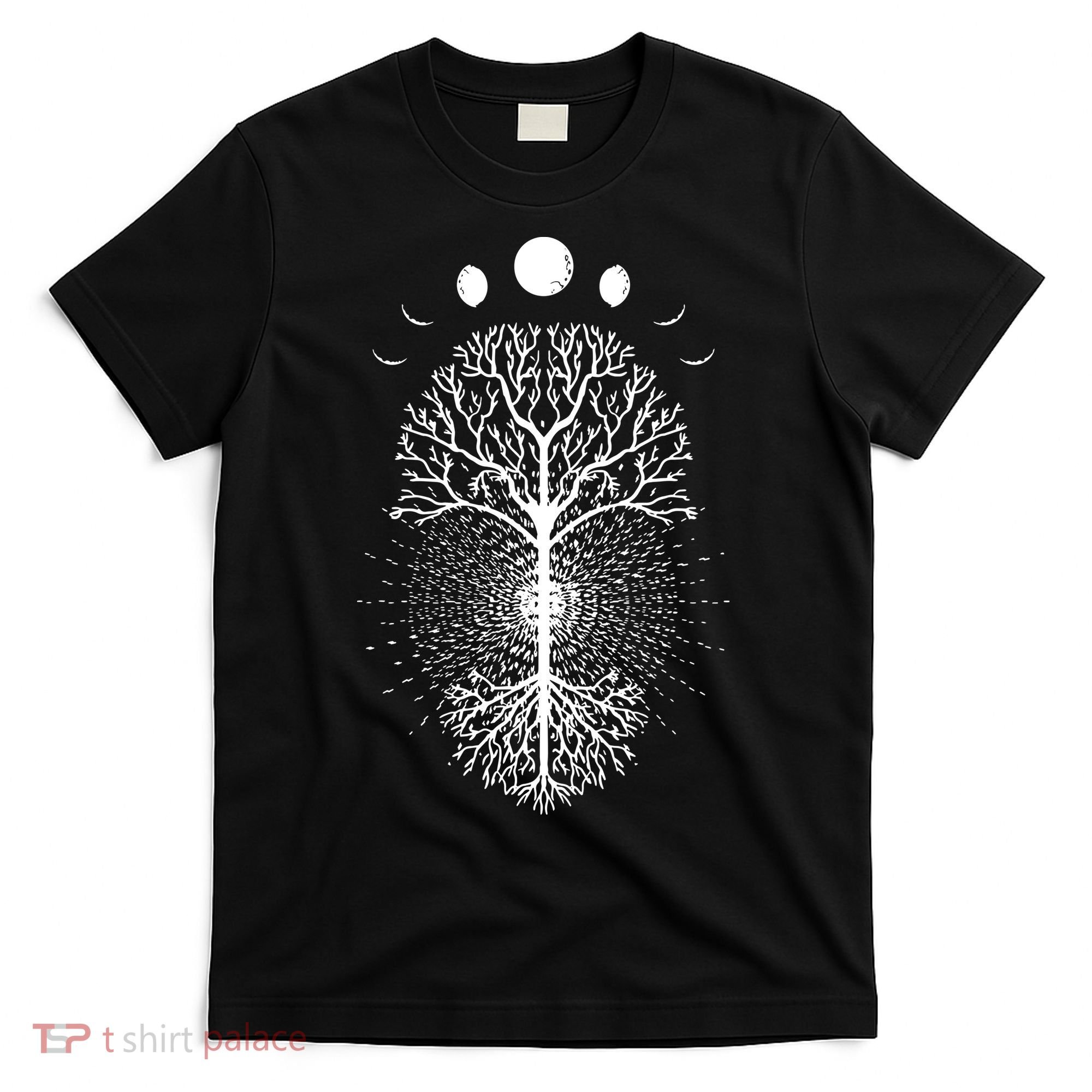 Tree Of Life Moons Phases Cool Meditation Yoga Lover Gift T-Shirt