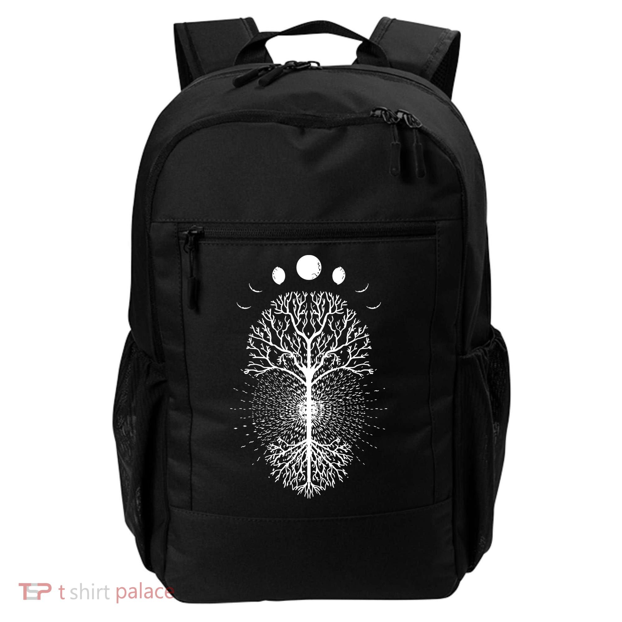 Tree Of Life Moons Phases Cool Meditation Yoga Lover Gift Backpack