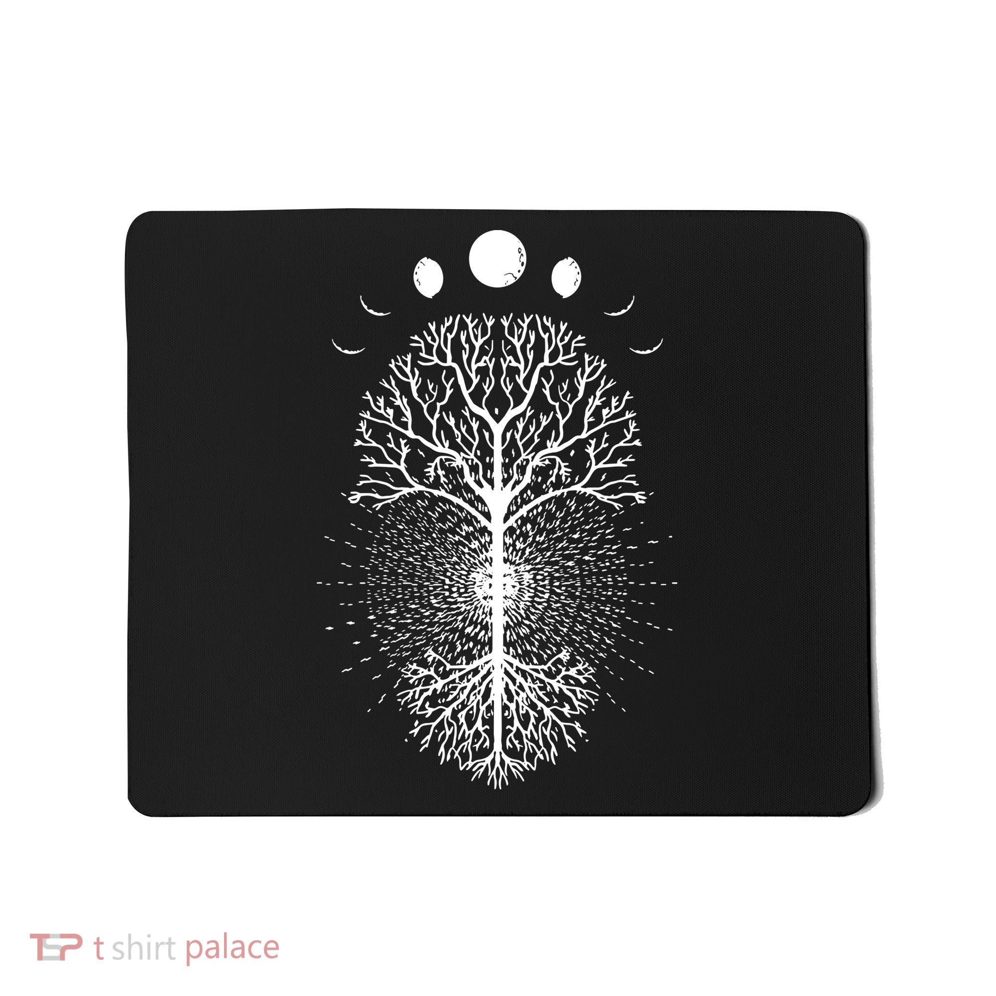 Tree Of Life Moons Phases Cool Meditation Yoga Lover Gift Mousepad