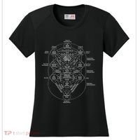 Tree Of Life Kabbalah Esoteric Judaism 10 Sephirot Women's Cooling Performance Crew T-Shirt thumb 0