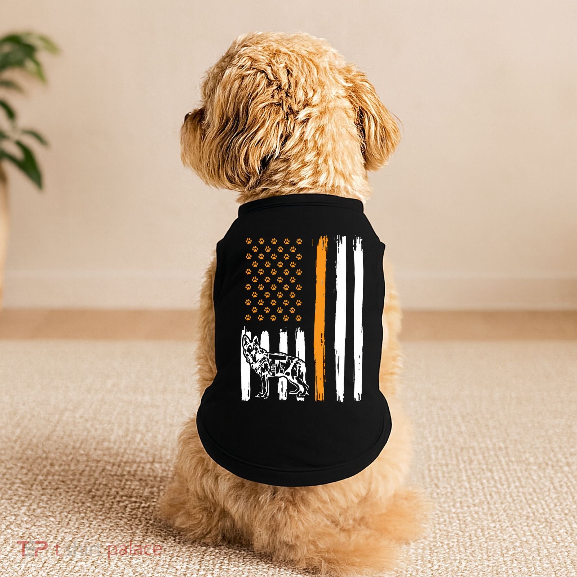 Thin Orange Line Dog Handler SAR K9 Search And Rescue Doggie Tank