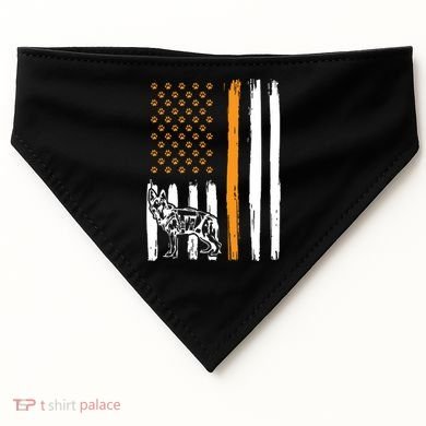 Thin Orange Line Dog Handler SAR K9 Search And Rescue USA-Made Doggie Bandana