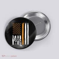 Thin Orange Line Dog Handler SAR K9 Search And Rescue Button thumb 0
