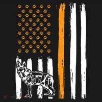 Thin Orange Line Dog Handler SAR K9 Search And Rescue Button thumb 1