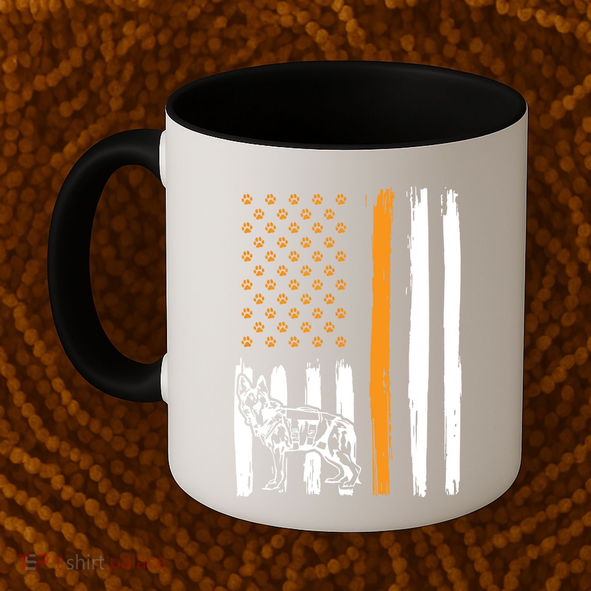 Thin Orange Line Dog Handler SAR K9 Search And Rescue Coffee Mug