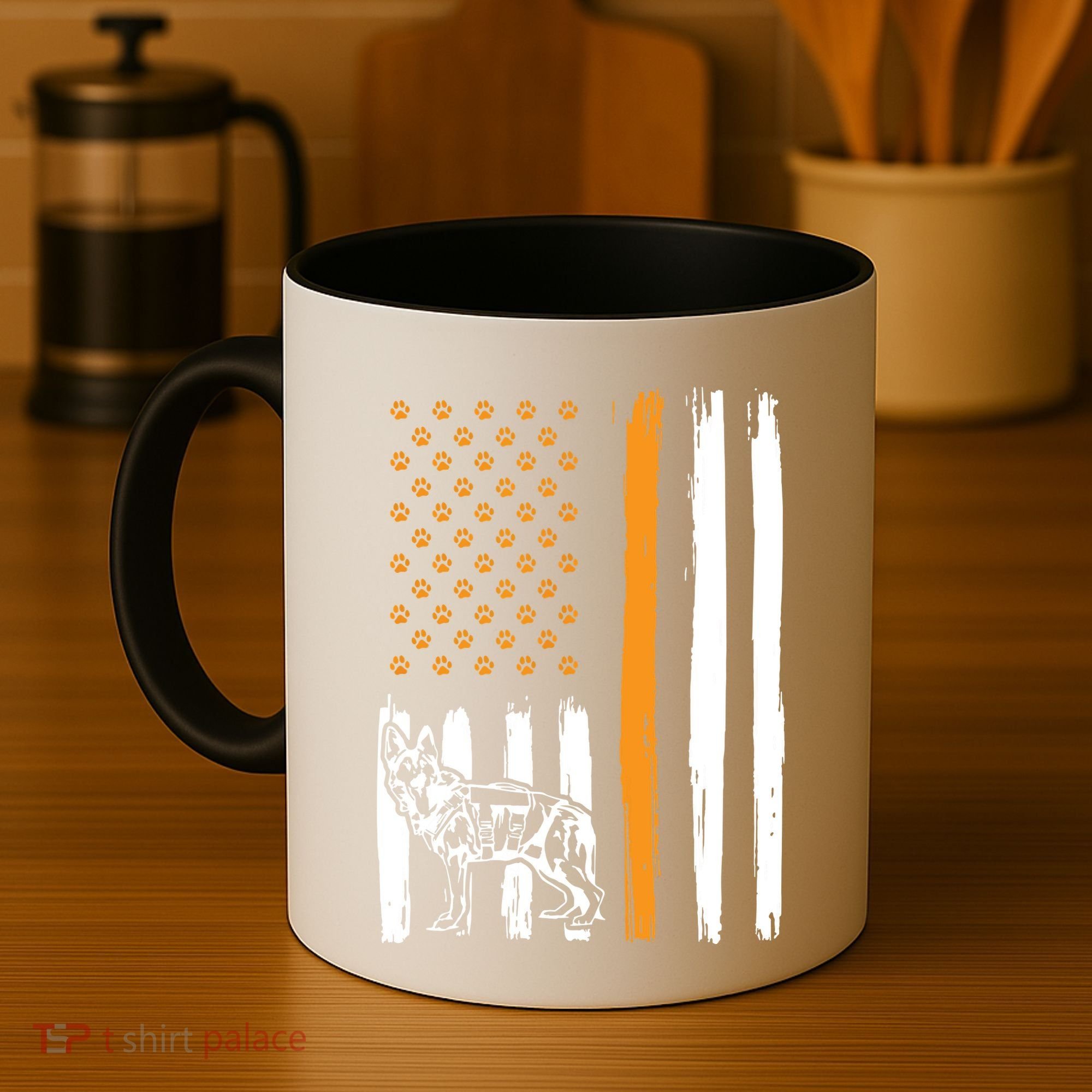 Thin Orange Line Dog Handler SAR K9 Search And Rescue Coffee Mug