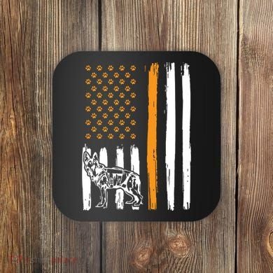 Thin Orange Line Dog Handler SAR K9 Search And Rescue Coaster