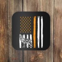 Thin Orange Line Dog Handler SAR K9 Search And Rescue Coaster thumb 0