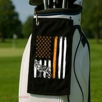 Thin Orange Line Dog Handler SAR K9 Search And Rescue Golf Towel thumb 2