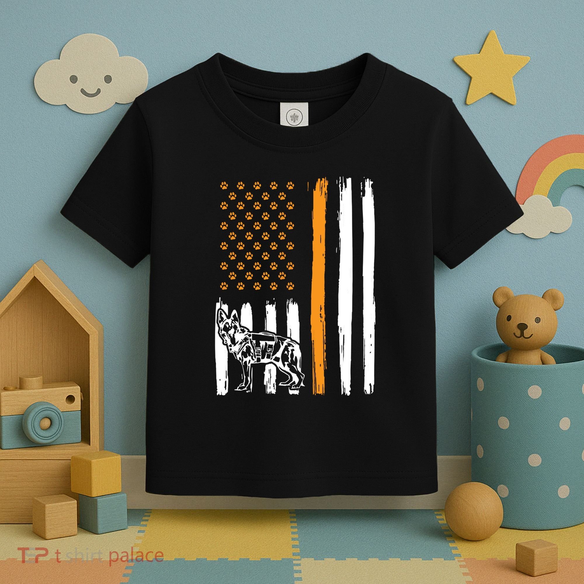Thin Orange Line Dog Handler SAR K9 Search And Rescue Toddler T-Shirt