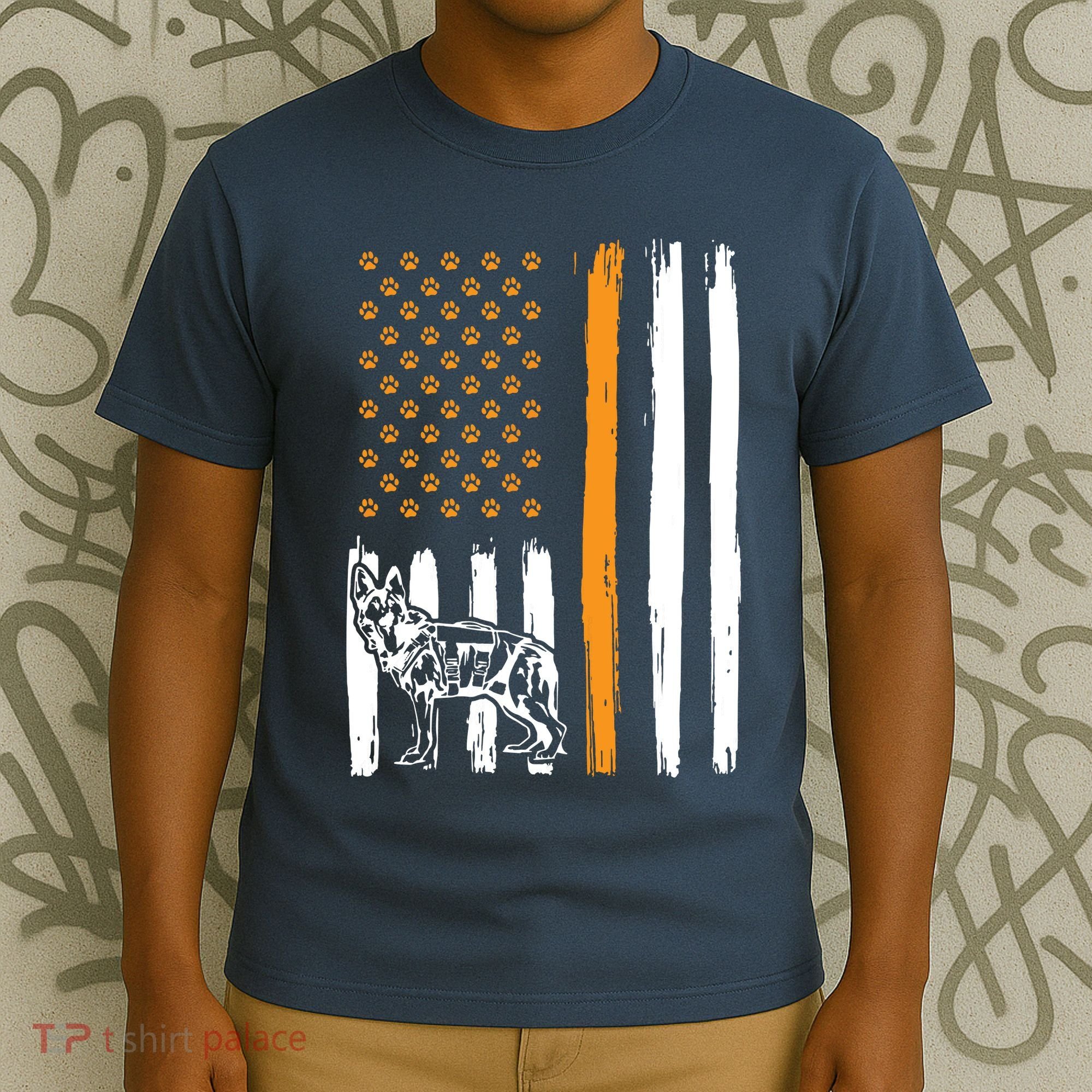 Thin Orange Line Dog Handler SAR K9 Search And Rescue T-Shirt