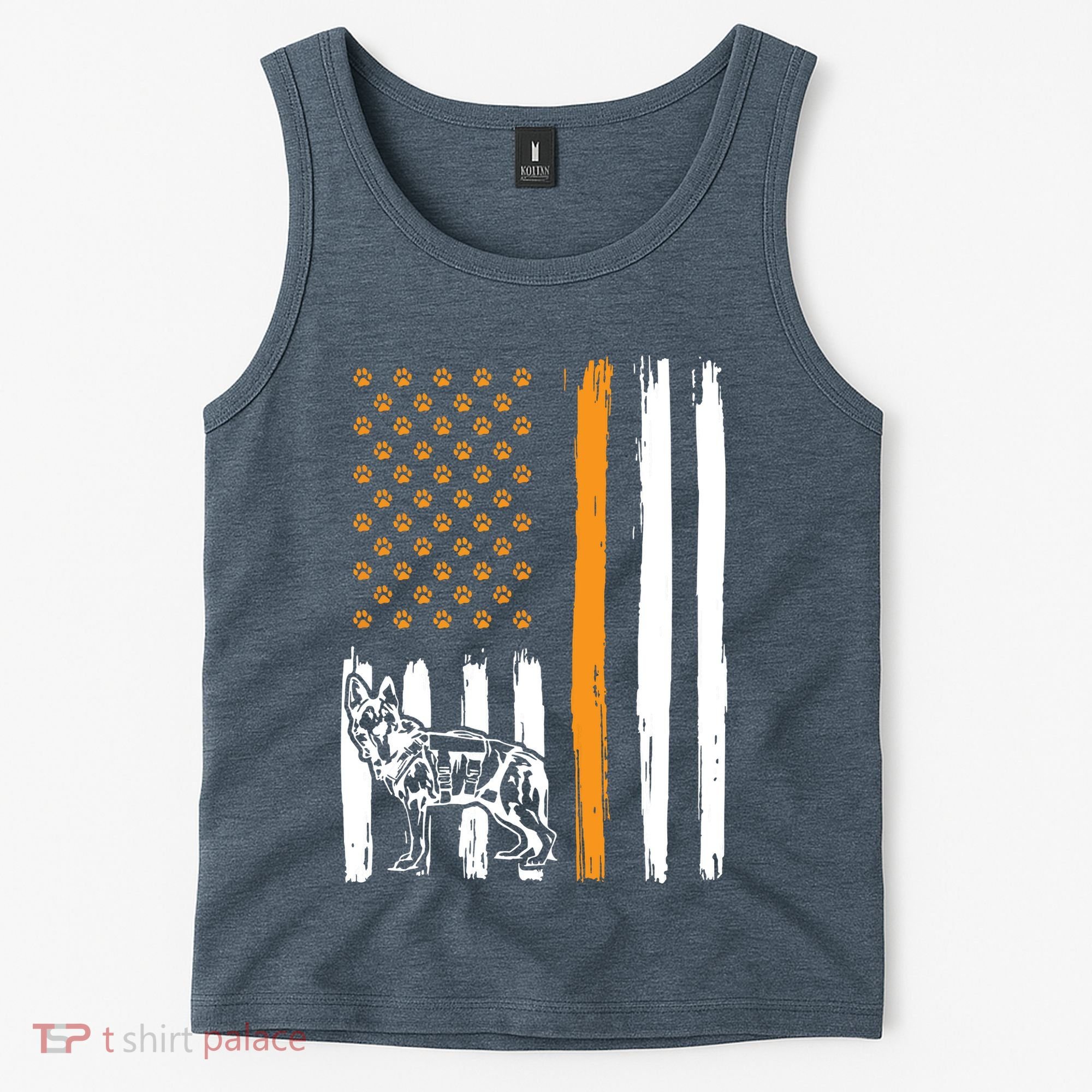 Thin Orange Line Dog Handler SAR K9 Search And Rescue Tank Top