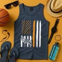 Thin Orange Line Dog Handler SAR K9 Search And Rescue Tank Top thumb 4