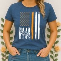 Thin Orange Line Dog Handler SAR K9 Search And Rescue Women's T-Shirt thumb 2