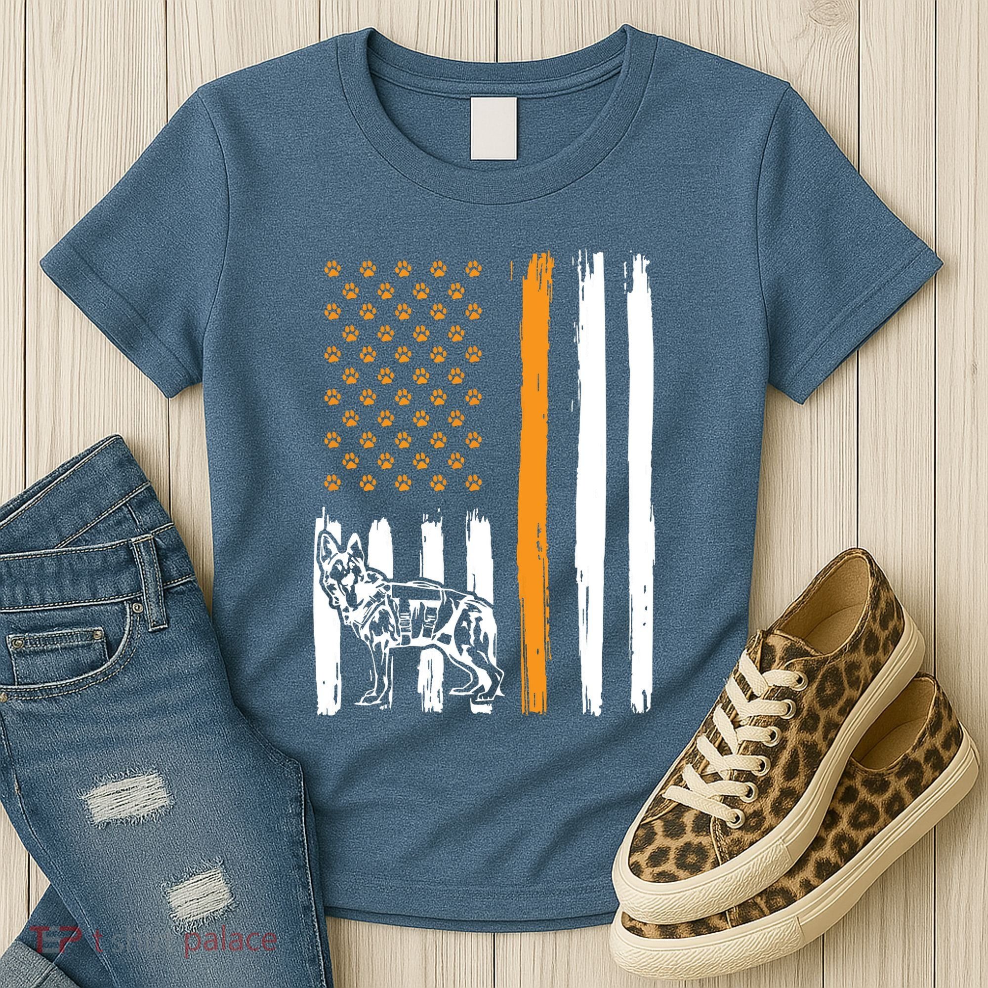 Thin Orange Line Dog Handler SAR K9 Search And Rescue Women's T-Shirt
