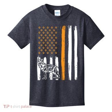 Thin Orange Line Dog Handler SAR K9 Search And Rescue Kids T-Shirt