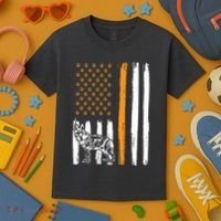 Thin Orange Line Dog Handler SAR K9 Search And Rescue Kids T-Shirt thumb 3