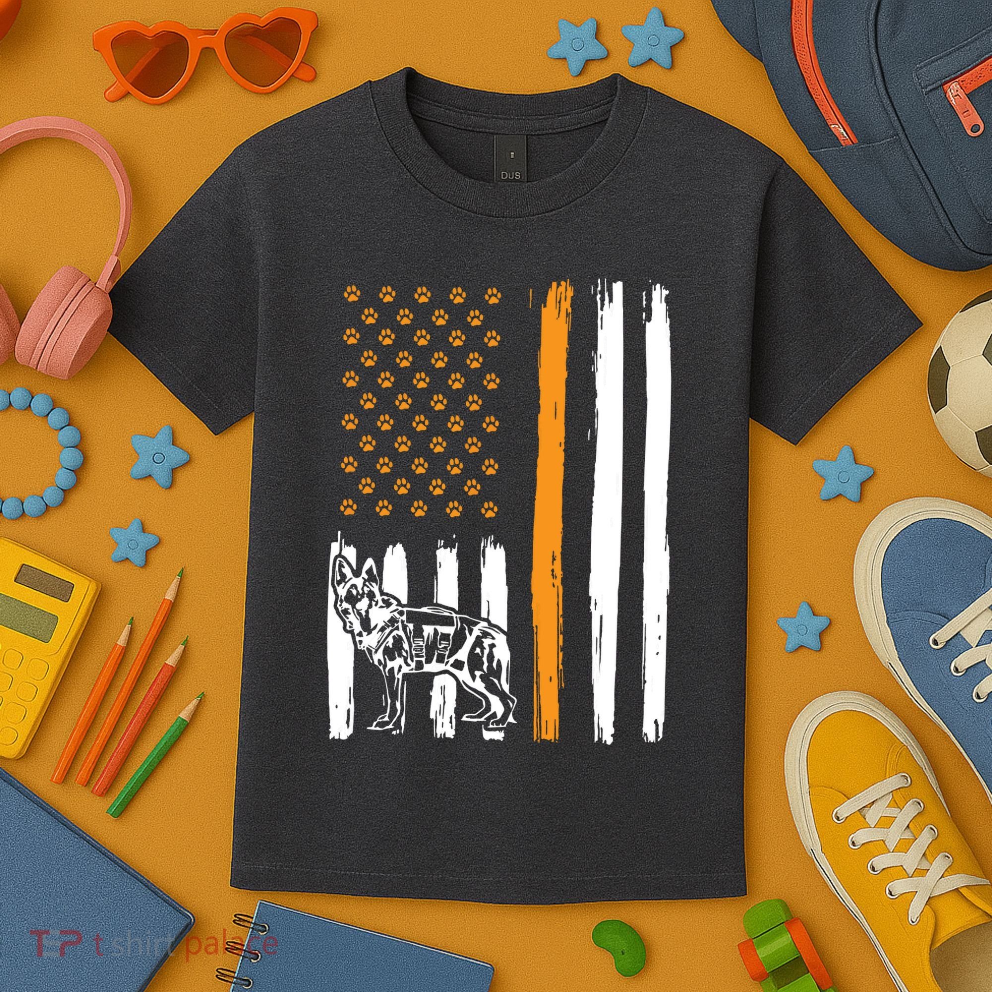 Thin Orange Line Dog Handler SAR K9 Search And Rescue Kids T-Shirt