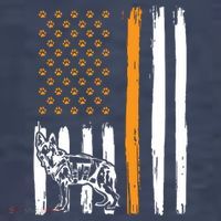 Thin Orange Line Dog Handler SAR K9 Search And Rescue Kids T-Shirt thumb 4