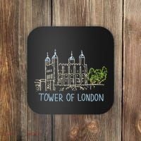 Tower Of London Unique Hand Drawn Art Coaster thumb 0