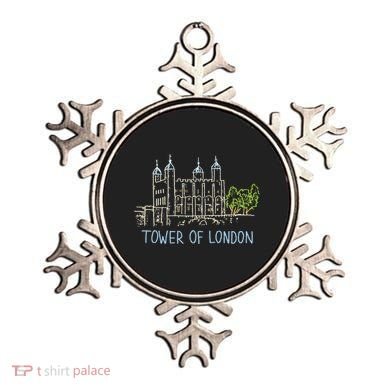 Tower Of London Unique Hand Drawn Art Ornament